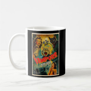Vampurr Vampire Cat- retro horror poster Coffee Mug