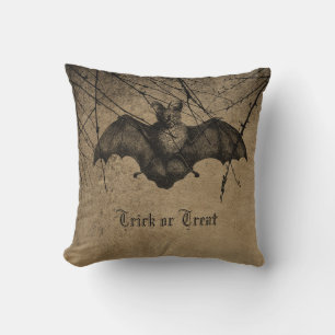 Vampyre Bat grunge Halloween themed Cushion