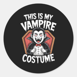 Vamre Costume  Classic Round Sticker