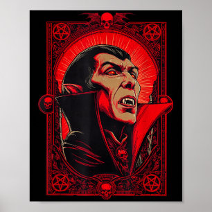 Vamre Dracula Gothic Horror Art -halloween Vamre F Poster