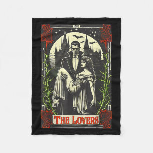 Vamre Monster Dracula And Bride The Lovers Tarot C Fleece Blanket
