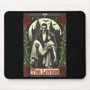 Vamre Monster Dracula And Bride The Lovers Tarot C Mouse Pad
