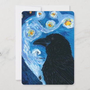  Van Crow Starry Night Invitation
