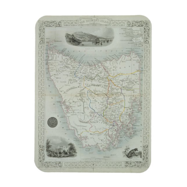 Van Diemen's Island or Tasmania, from a Series of Magnet (Vertical)