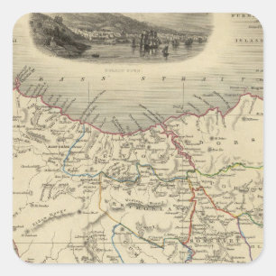 Van Diemen's Island or Tasmania Square Sticker