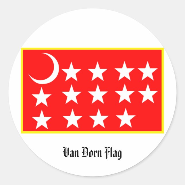 Van Dorn Flag Sticker (Front)