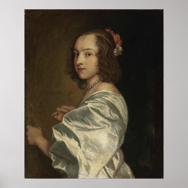 Van Dyck - Circle Portrait Of Margaret Lemon Poster (Front)