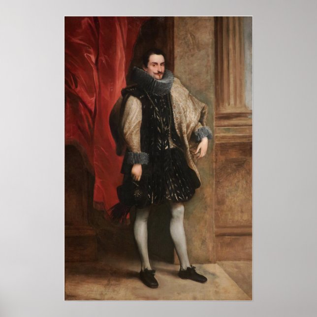 Van Dyck - Genoese Nobleman Poster (Front)