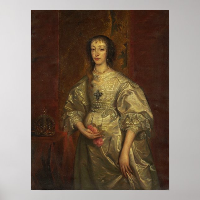Van Dyck - Henrietta Maria Poster (Front)