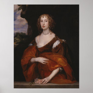 Van Dyck - Portrait Of Mary Hill Lady Killigrew Poster