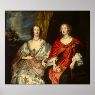 Van Dyck - Portrait Of Two Ladies Poster