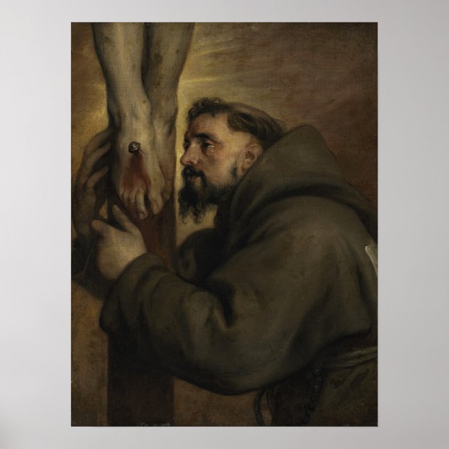Van Dyck - Saint Francis Of Assisi At The Foot Of… Poster (Front)