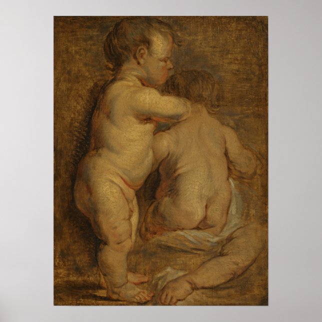 Van Dyck - Study For Two Putti Poster (Front)