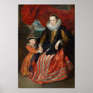Van Dyck - Susanna Fourment And Her Daughter Poster