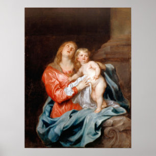 Van Dyck - The Madonna And Child Poster