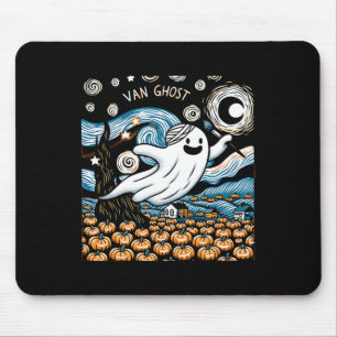Van Ghost Art Teacher Halloween 2 Mouse Pad