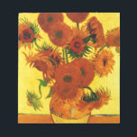 Van Gogh 15 Sunflowers Notepad<br><div class="desc">Van Gogh 15 Sunflowers</div>