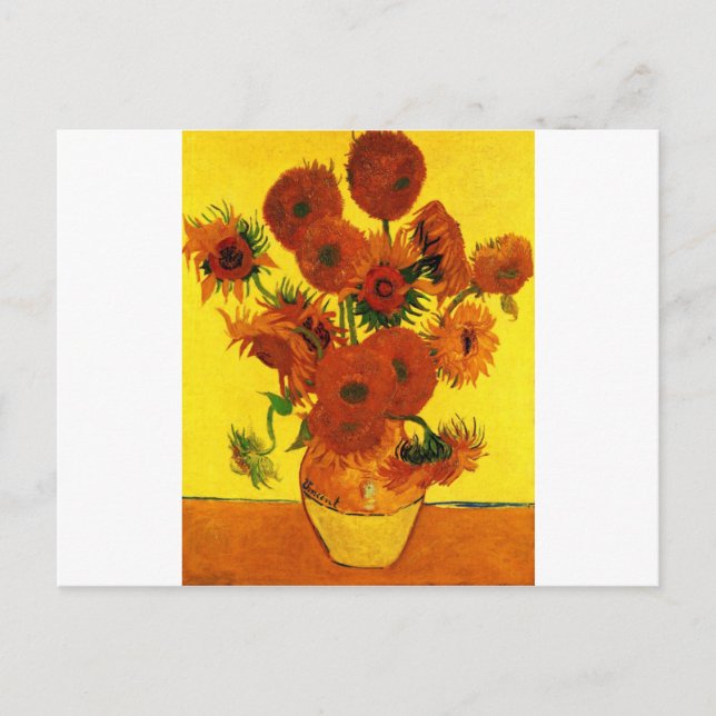Van Gogh 15 Sunflowers Postcard (Front)