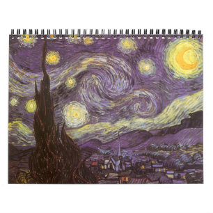 Van Gogh 18 Month Back-to-School Calendar