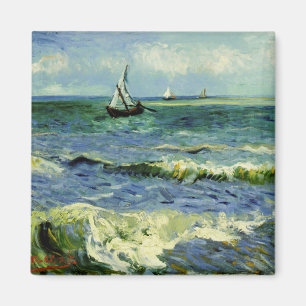 Van Gogh - A Fishing Boat at Sea Magnet