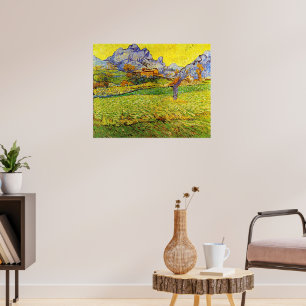 Van Gogh - A Meadow in the Mountain, Poster