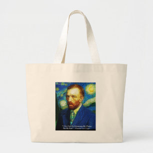 Van Gogh "Adventurer By Fate" Gifts Tees Mugs Etc Large Tote Bag