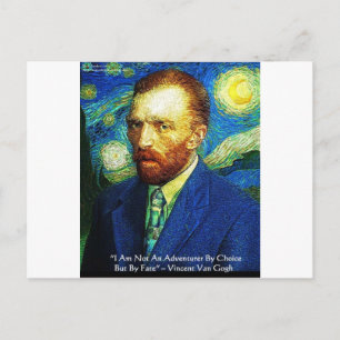 Van Gogh "Adventurer By Fate" Gifts Tees Mugs Etc Postcard