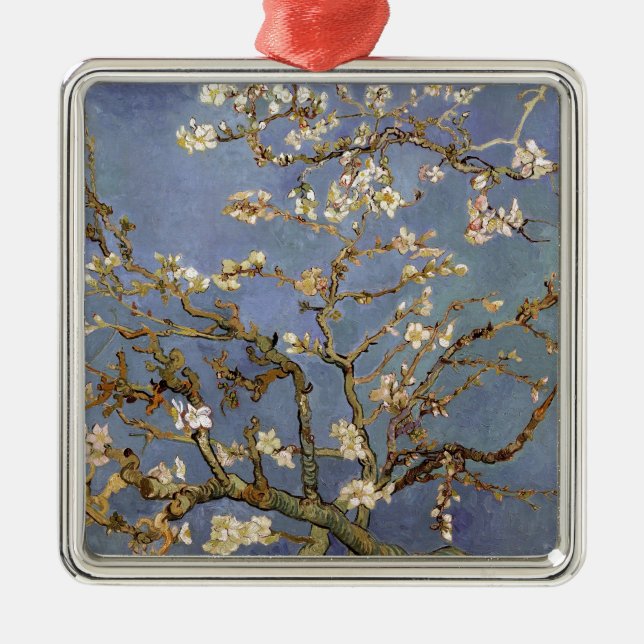 Van Gogh Almond Blossom Metal Tree Decoration (Front)