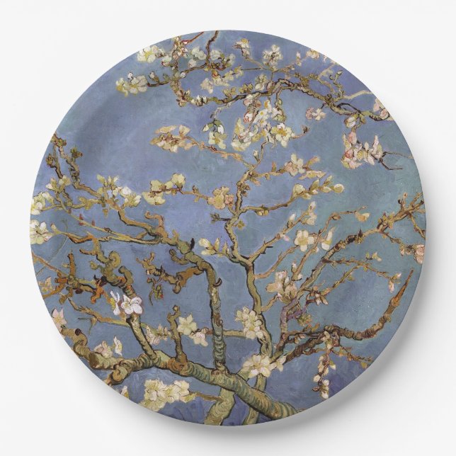 Van Gogh Almond Blossom Paper Plate (Front)