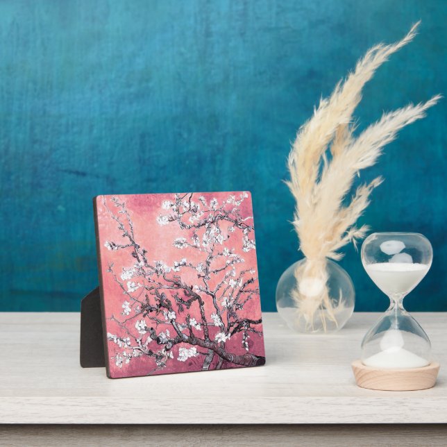 Van Gogh Almond Blossom peach pink Plaque (Insitu)