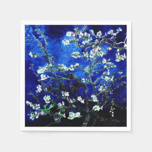 Van Gogh Almond Blossoms blue green Stone Coaster Napkin