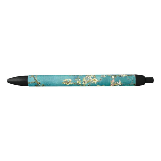 Van Gogh Almond Blossoms Classic Impressionism Black Ink Pen (Front)