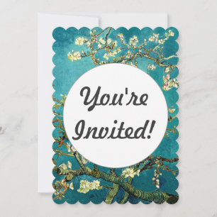 Van Gogh Almond Blossoms Classic Impressionism Invitation