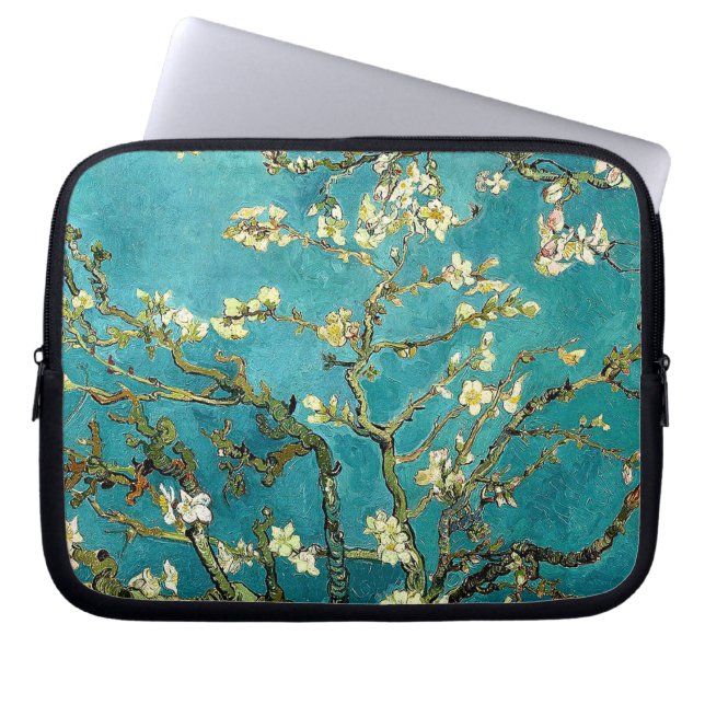 Van Gogh Almond Blossoms Classic Impressionism Laptop Sleeve (Front)