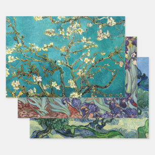 Van Gogh Almond Blossoms Classic Impressionism Wrapping Paper Sheet