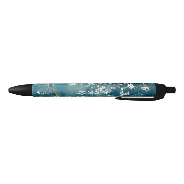 Van Gogh Almond Blossoms Dark Teal Black Ink Pen (Bottom)