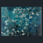 Van Gogh Almond Blossoms Dark Teal Cutting Board<br><div class="desc">Artist: Vincent Van Gogh
 Title: Almond Blossoms
 altered colour</div>