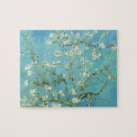 Van Gogh Almond Blossoms Jigsaw Puzzle<br><div class="desc">Artist: Vincent Van Gogh
 Title: Almond Blossoms
 altered colour by 2sweet4wordsDesigns
 
 vincent van gogh,  van gogh,  almond blossoms,  teal,  flowers ,  floral,  spring,  sophisticated,  decor</div>