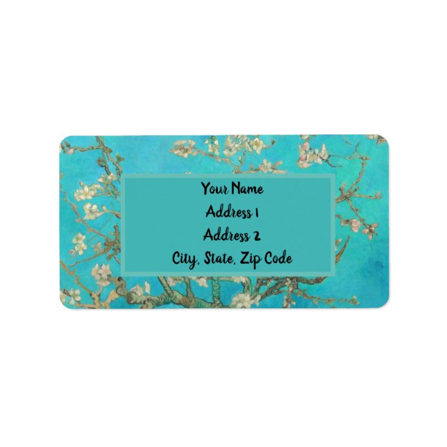 Van Gogh Almond Blossoms Label (Front)