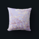 Van Gogh Almond Blossoms Lavender Cushion<br><div class="desc">Almond Blossoms by Vincent Van Gogh
colour alteration copyright 2sweet4wordsDesigns/ PureVintage Love

Get the beauty of Van Gogh's beloved Almond Blossom in the colours that match your home. 

vincent van gogh,  van gogh,  almond blossoms,  flowers,  floral,  pretty,  beautiful, </div>