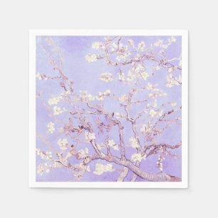 Van Gogh Almond Blossoms Lavender Napkin