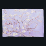 Van Gogh Almond Blossoms Lavender Pillowcase<br><div class="desc">Almond Blossoms by Vincent Van Gogh
colour alteration copyright 2sweet4wordsDesigns/ PureVintage Love

Get the beauty of Van Gogh's beloved Almond Blossom in the colours that match your home. 

vincent van gogh,  van gogh,  almond blossoms,  flowers,  floral,  pretty,  beautiful, </div>