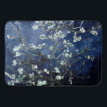 Van Gogh Almond Blossoms Midnight Blue Bath Mat<br><div class="desc">Artist: Vincent Van Gogh
Title: Almond Blossoms
Altered colour by 2sweet4wordsDesigns</div>