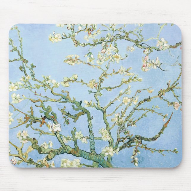 Van Gogh Almond Blossoms Mouse Pad (Front)