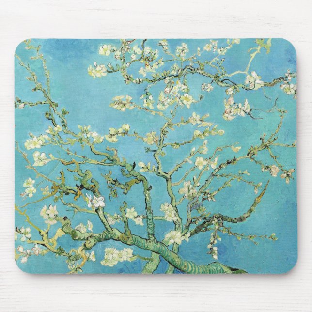 Van Gogh Almond Blossoms Mouse Pad (Front)