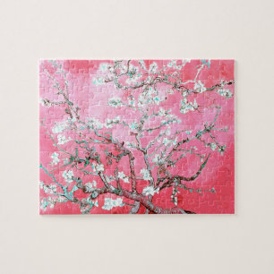 Van Gogh Almond Blossoms Pink Blue Jigsaw Puzzle