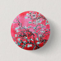 Van Gogh Almond Blossoms Red blue