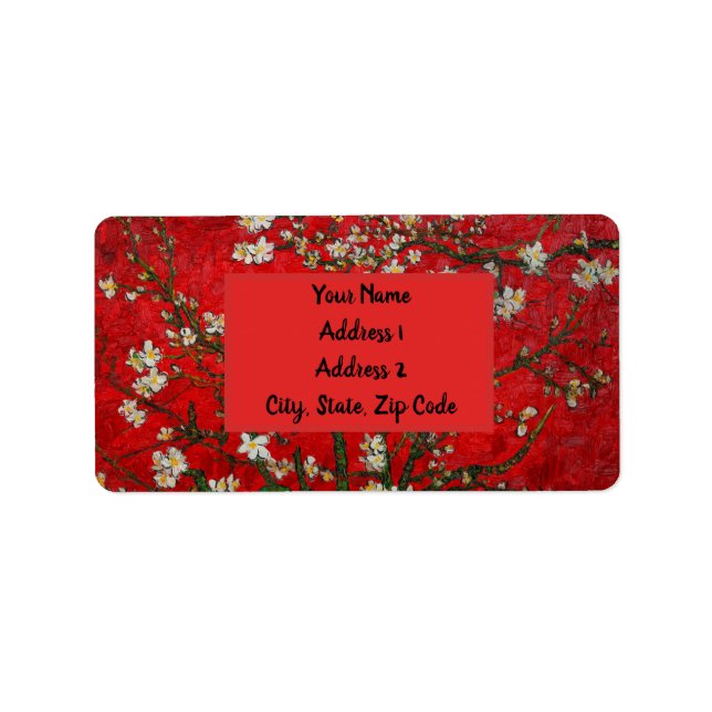 Van Gogh Almond Blossoms Red Label (Front)