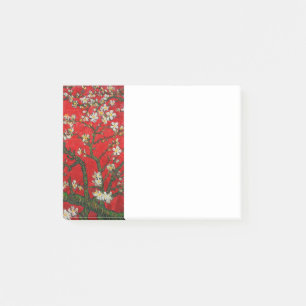 Van Gogh Almond Blossoms Red Post-it Notes