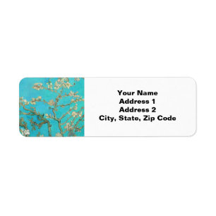 Van Gogh Almond Blossoms Return Address Label